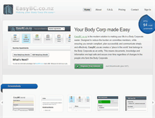 Tablet Screenshot of easybc.co.nz